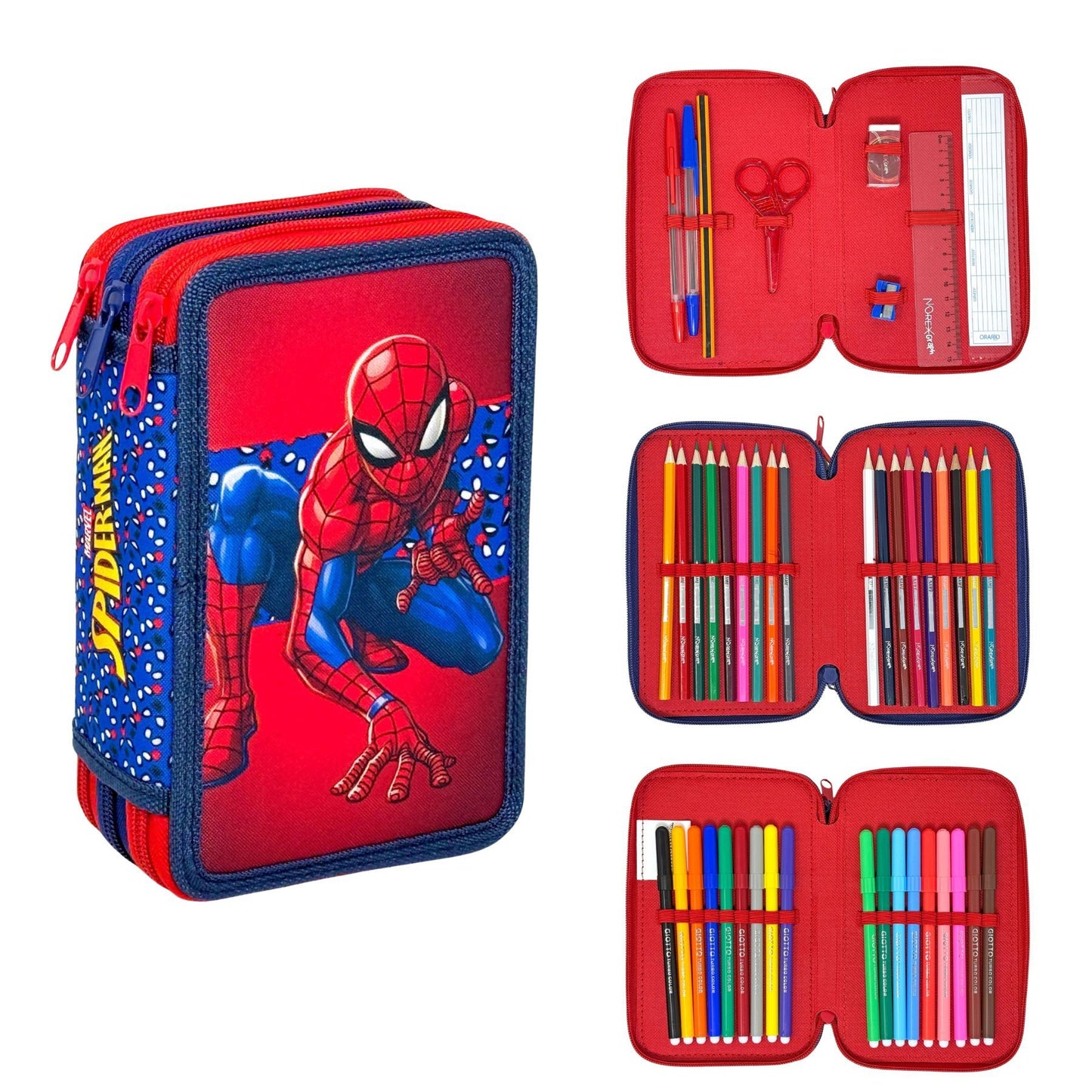 Spiderman gevulde etui - 44 delig