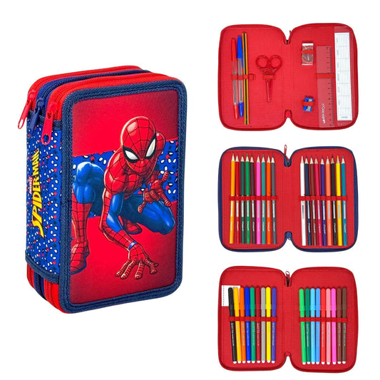 Spiderman gevulde etui - 44 delig