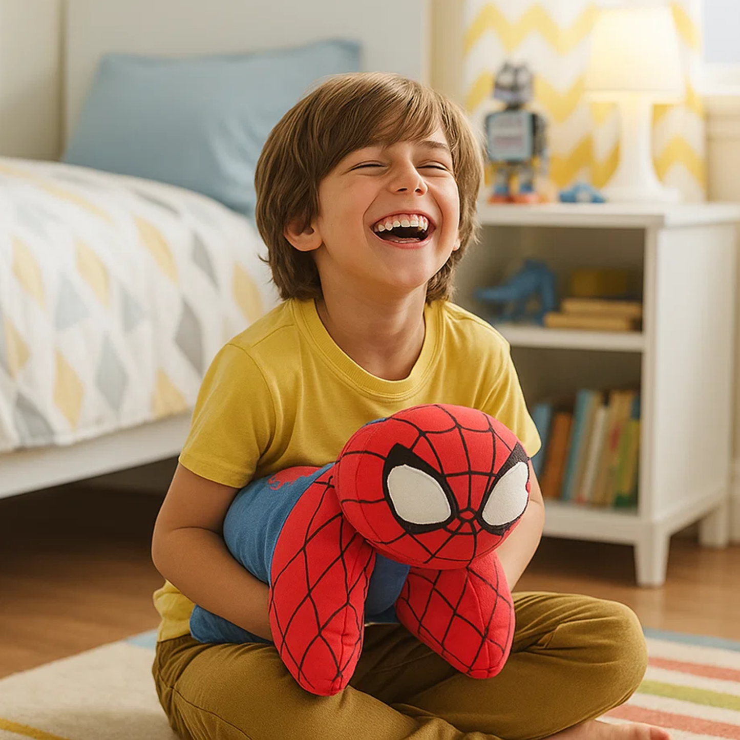 Spiderman 2 in 1 knuffel kussen