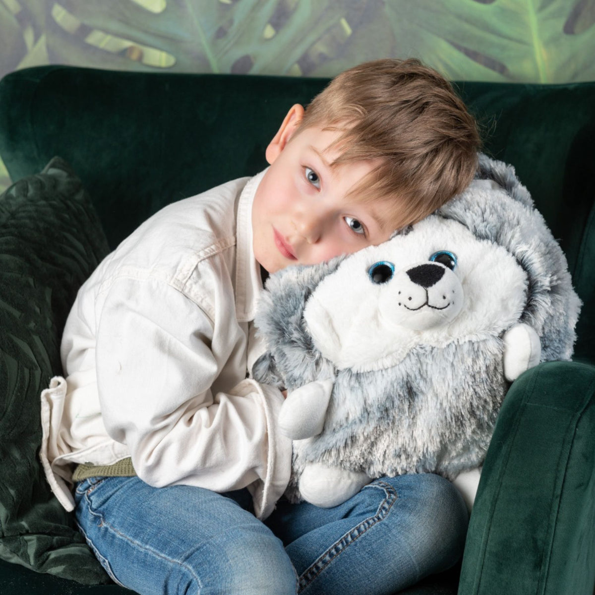 Noxxiez handwarmer - knuffel - kussen - husky
