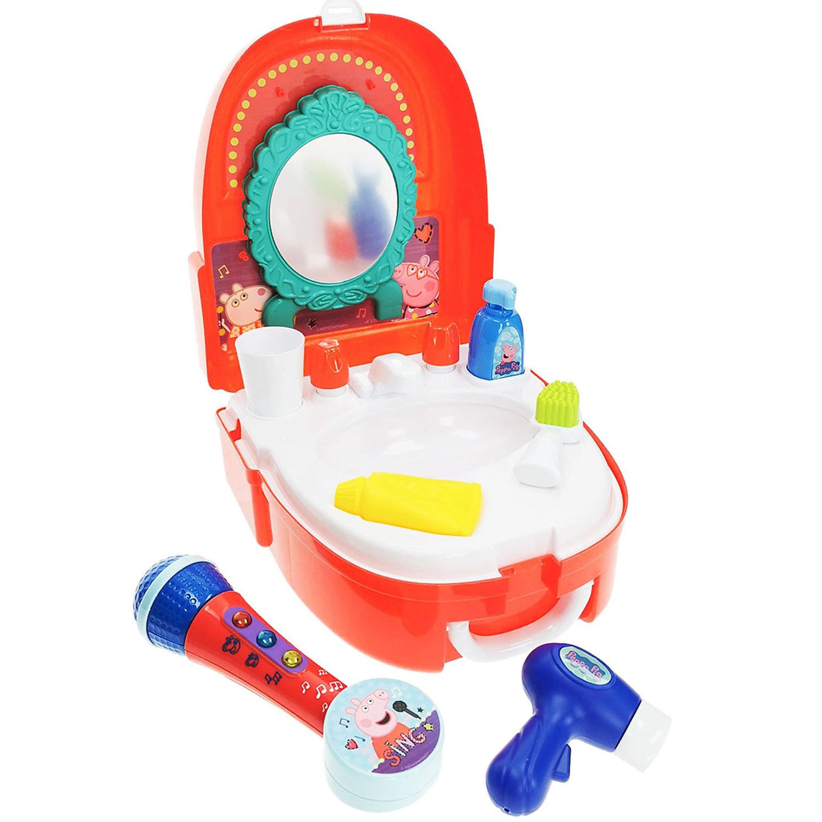 Peppa Pig visagie koffer met microfoon