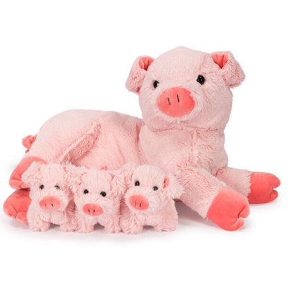 Noxxiez pluche - mama met 3 baby's - Varken