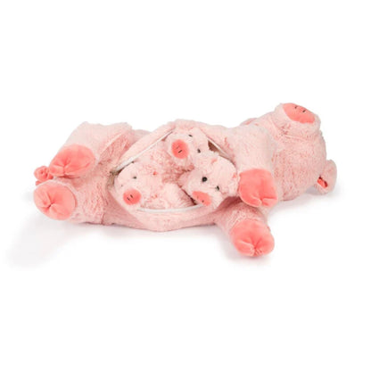 Noxxiez pluche - mama met 3 baby's - Varken