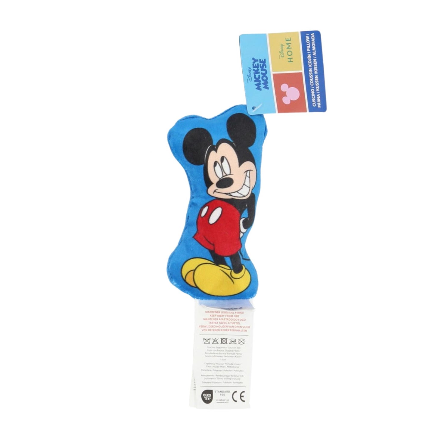 Mickey Mouse gevormd mini kussen - 15 cm