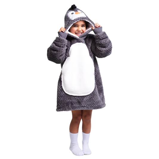 Noxxiez hoodie deken - pinguïn