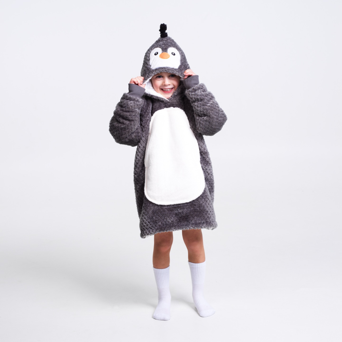 Noxxiez hoodie deken - pinguïn