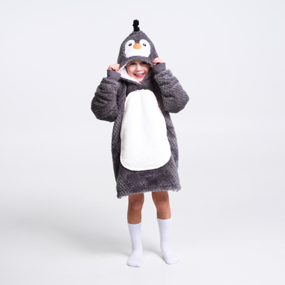 Noxxiez hoodie deken - pinguïn