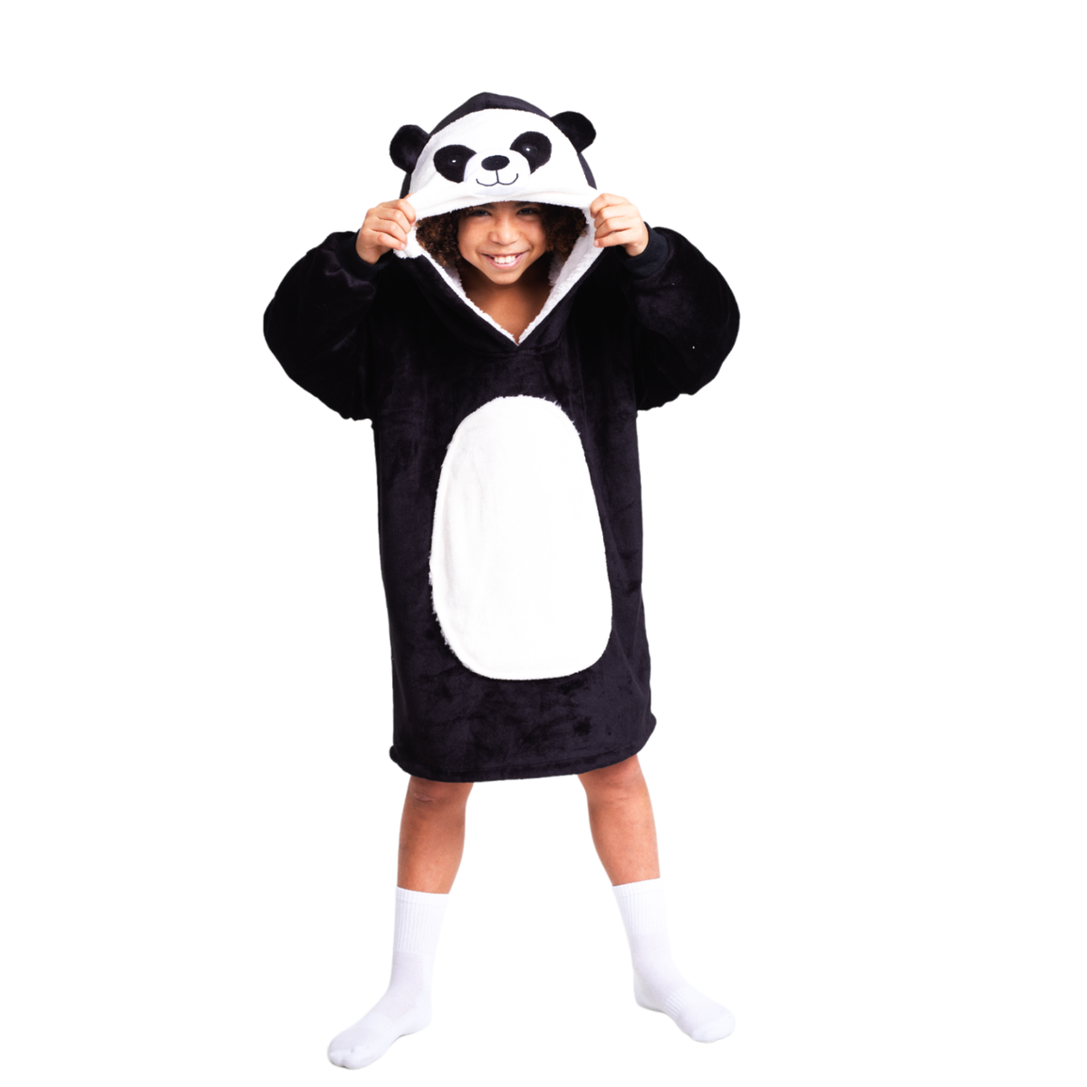 Noxxiez hoodie deken - panda