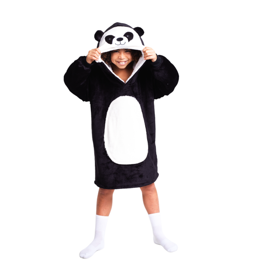 Noxxiez hoodie deken - panda