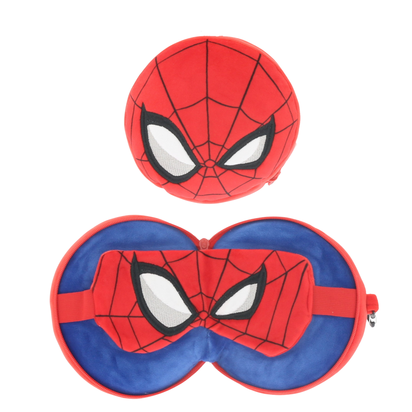 Spiderman 2 in 1 slaapmasker en reiskussen