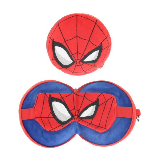 Spiderman 2 in 1 slaapmasker en reiskussen