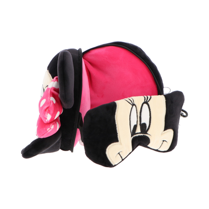 Minnie Mouse 2 in 1 slaapmasker en reiskussen