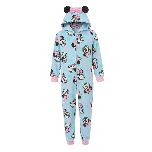 Minnie Mouse Coral-Fleece Onesie
