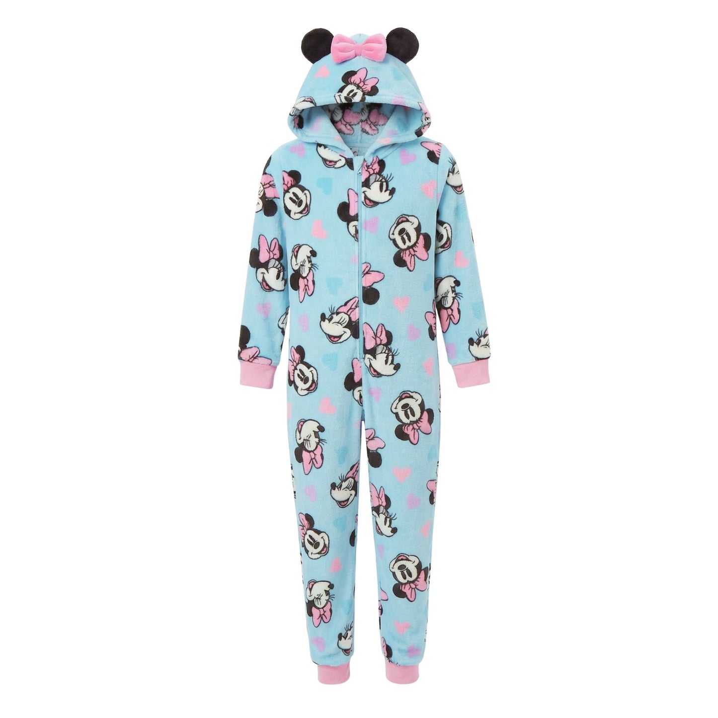 Minnie Mouse Coral-Fleece Onesie