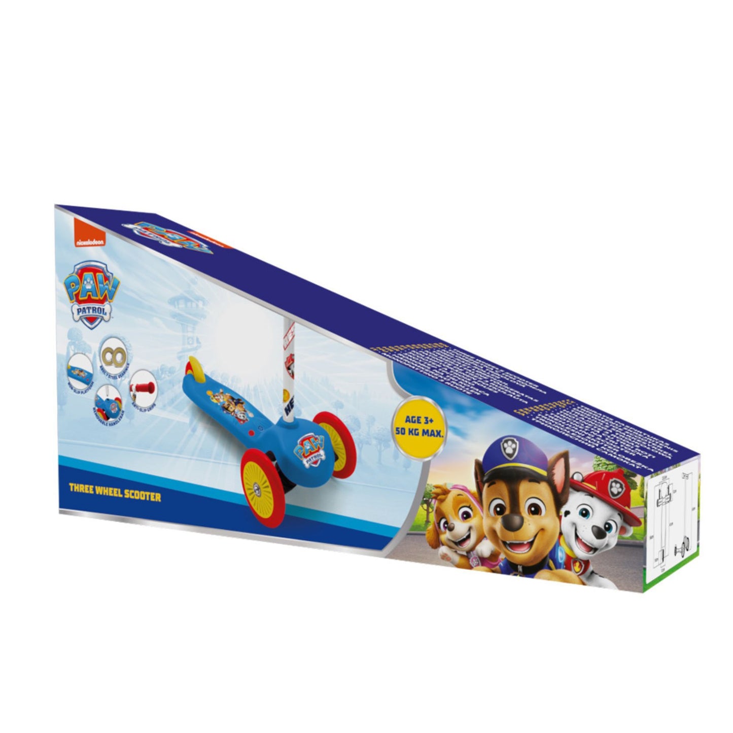 Paw Patrol kinderstep met 3 wielen