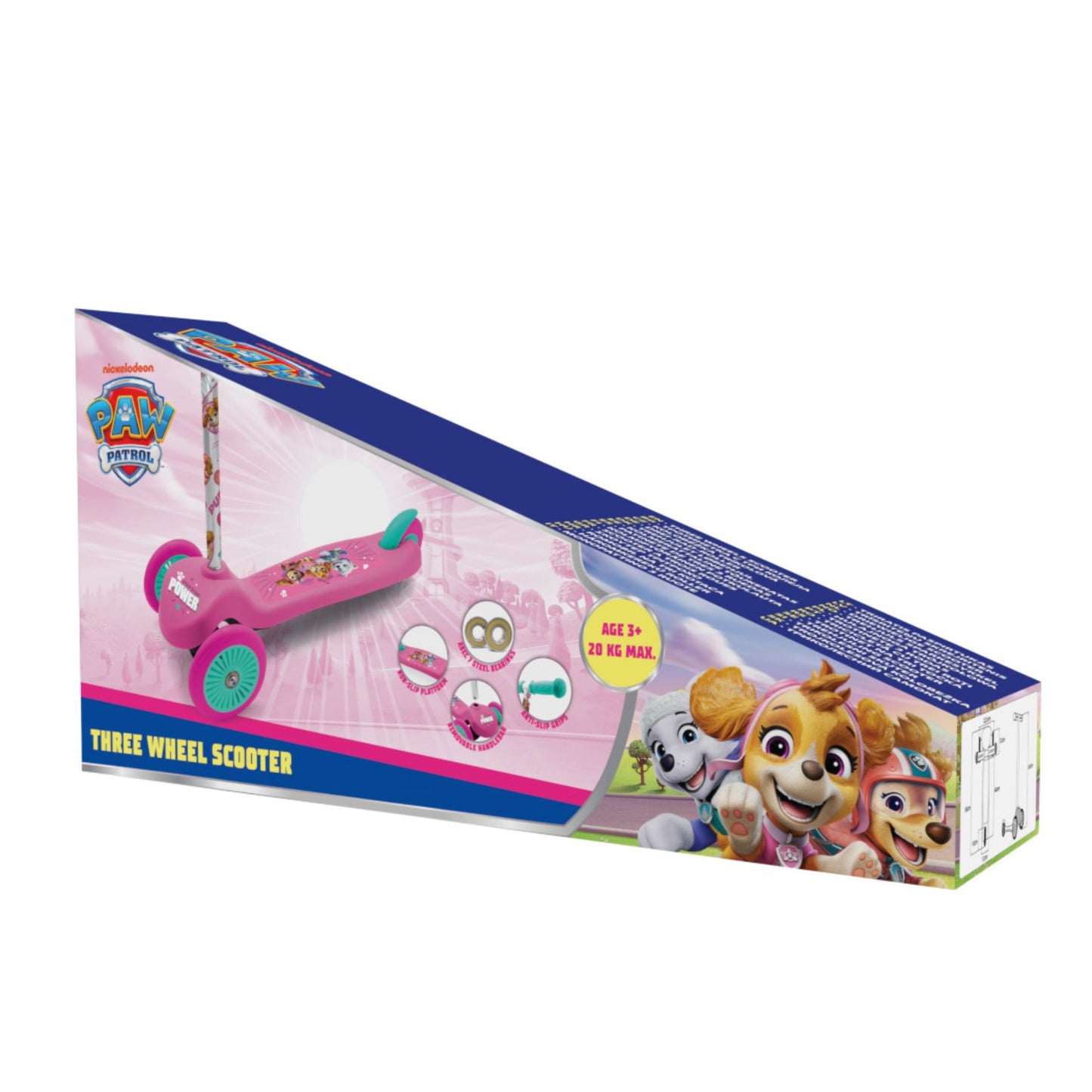 Paw Patrol kinderstep met 3 wielen