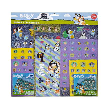 Bluey sticker set 500 st