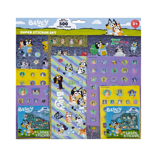 Bluey sticker set 500 st