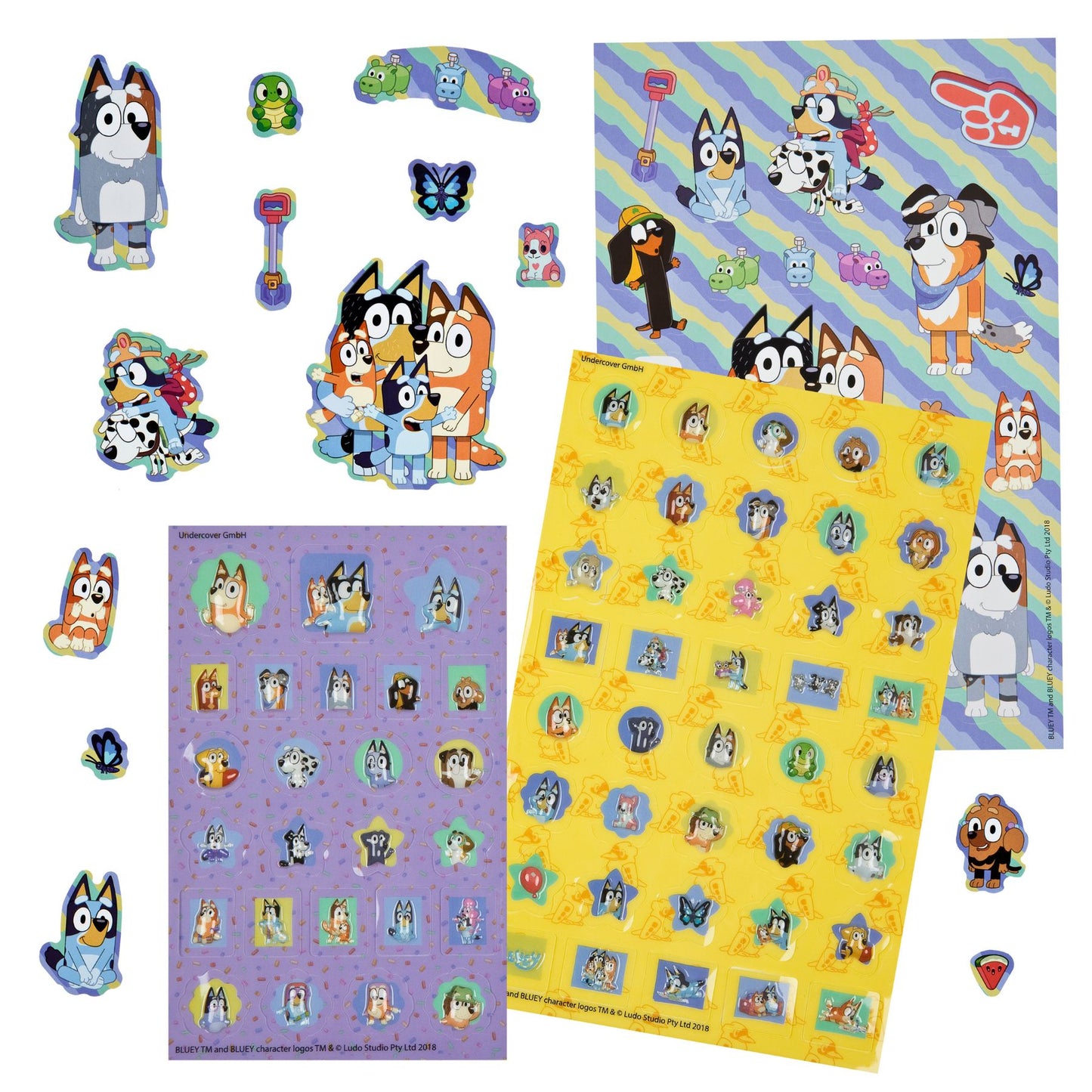 Bluey sticker set 500 st