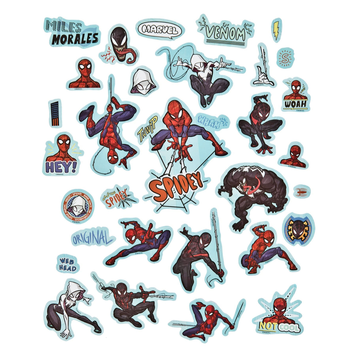 Spiderman sticker set - 500 stuks