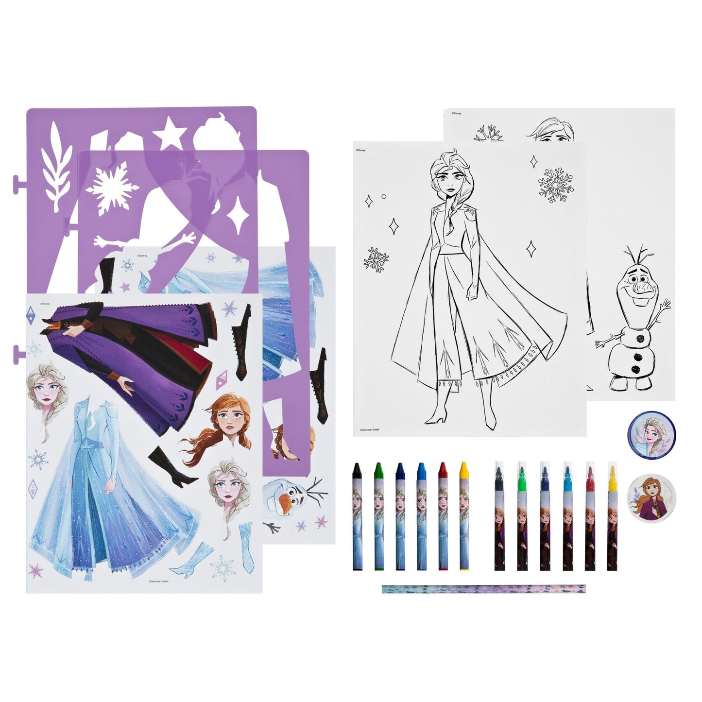 Frozen kleurset met stickers en stiften