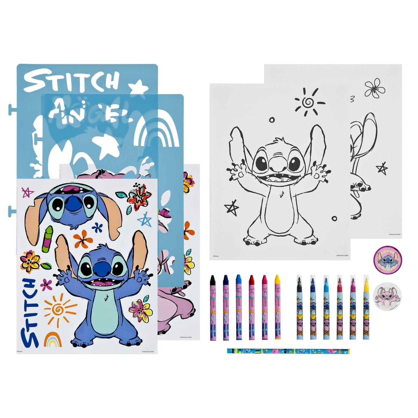 Lilo & Stitch kleurset met stickers en stiften