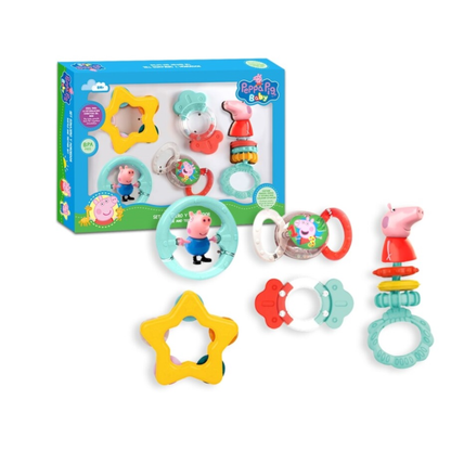 Peppa Pig Rammelaars en Bijtringen Set