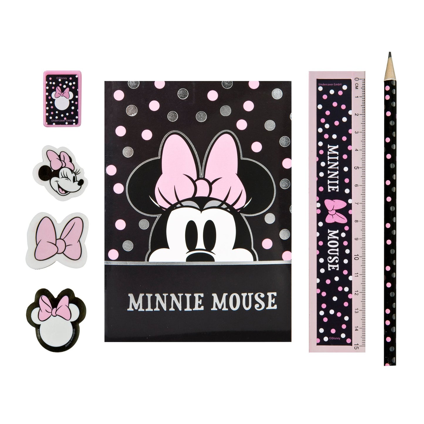 Minnie Mouse gevulde etui - 7 delig