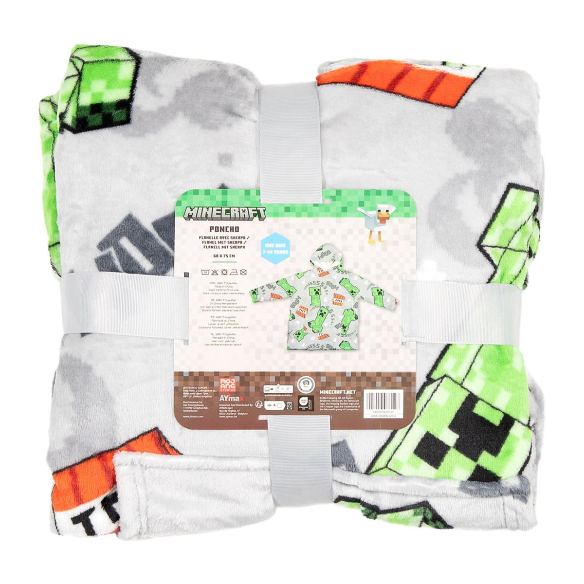Minecraft hoodie deken