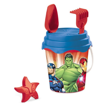 Avengers strandset; tennisset, zonnebril, vissershoedje en poncho