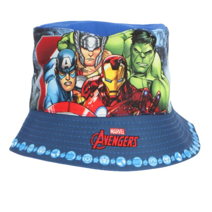 Avengers strandset; tennisset, zonnebril, vissershoedje en poncho