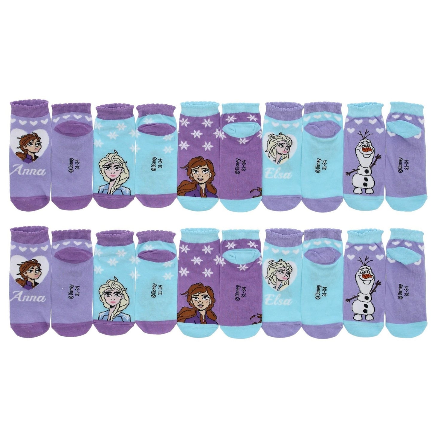Frozen Sneaker Sokken - 10 Paar