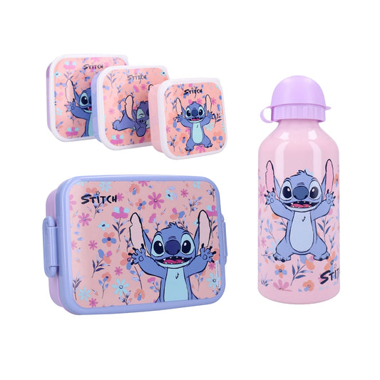 Lilo & Stitch lunchset; lunchbox, snackbox en drinkfles