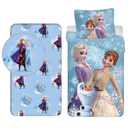 Frozen slaapkamerset; dekbedovertrek en hoeslaken