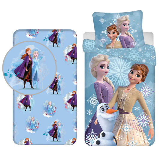 Frozen slaapkamerset; dekbedovertrek en hoeslaken