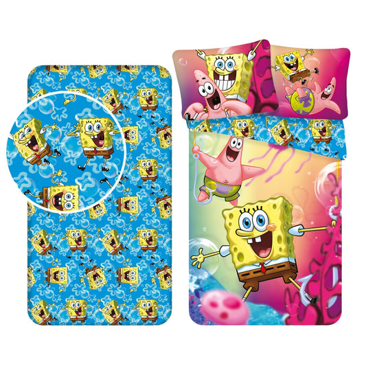 Spongebob dekbedovertrek + hoeslaken