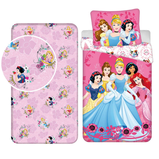 Princess Dekbedovertrek + Hoeslaken - Roze
