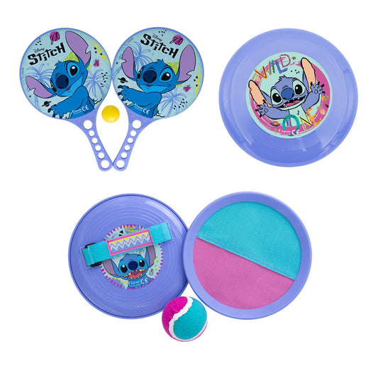 Lilo & Stitch strandset; tennis, frisbee en vangspel met bal
