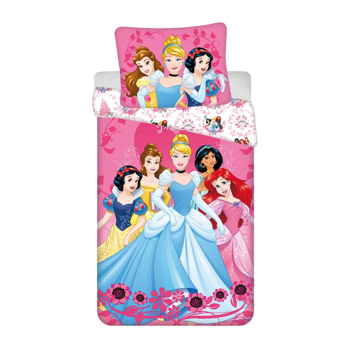 Princess Dekbedovertrek + Hoeslaken - Roze