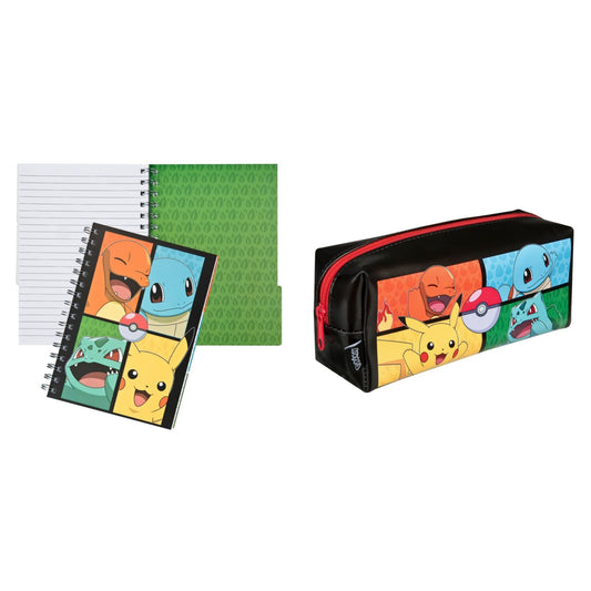 Pokemon schoolset; etui en notitiboek