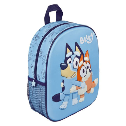 Bluey tassenset; 3D rugzak, etui, en gymtas