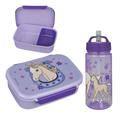 Magic Horse lunchset; lunchbox en drinkfles