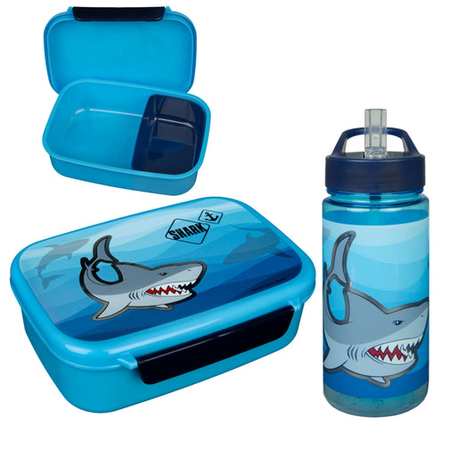 Shark Lunchset; Fles en Lunchbox