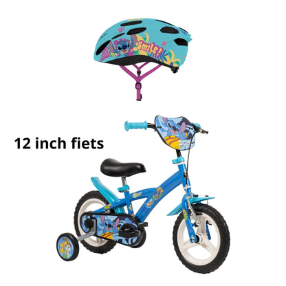 Lilo & stitch fietsset; fiets 12 inch en helm