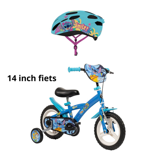 Lilo & stitch fietsset – fiets 14 inch en helm