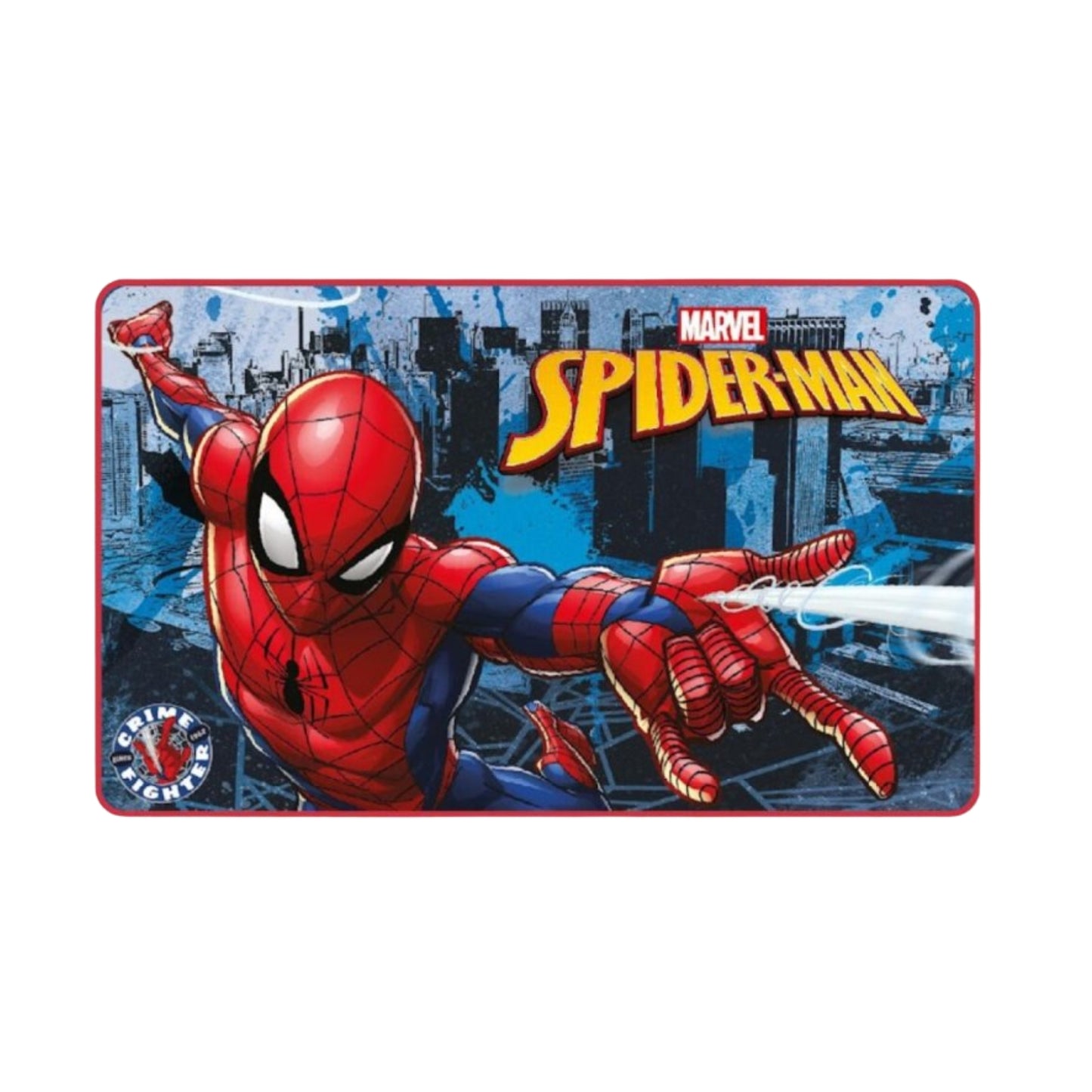 Spiderman slaapkamerset; opbergbox/stoel, vloerkleed, Squishy 32 cm , dekbedovertrek en hoeslaken