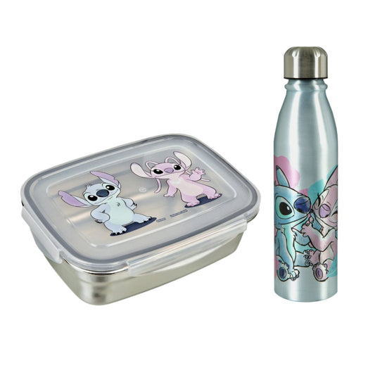 Lilo & Stitch RVS lunchset; drinkfles en lunchbox