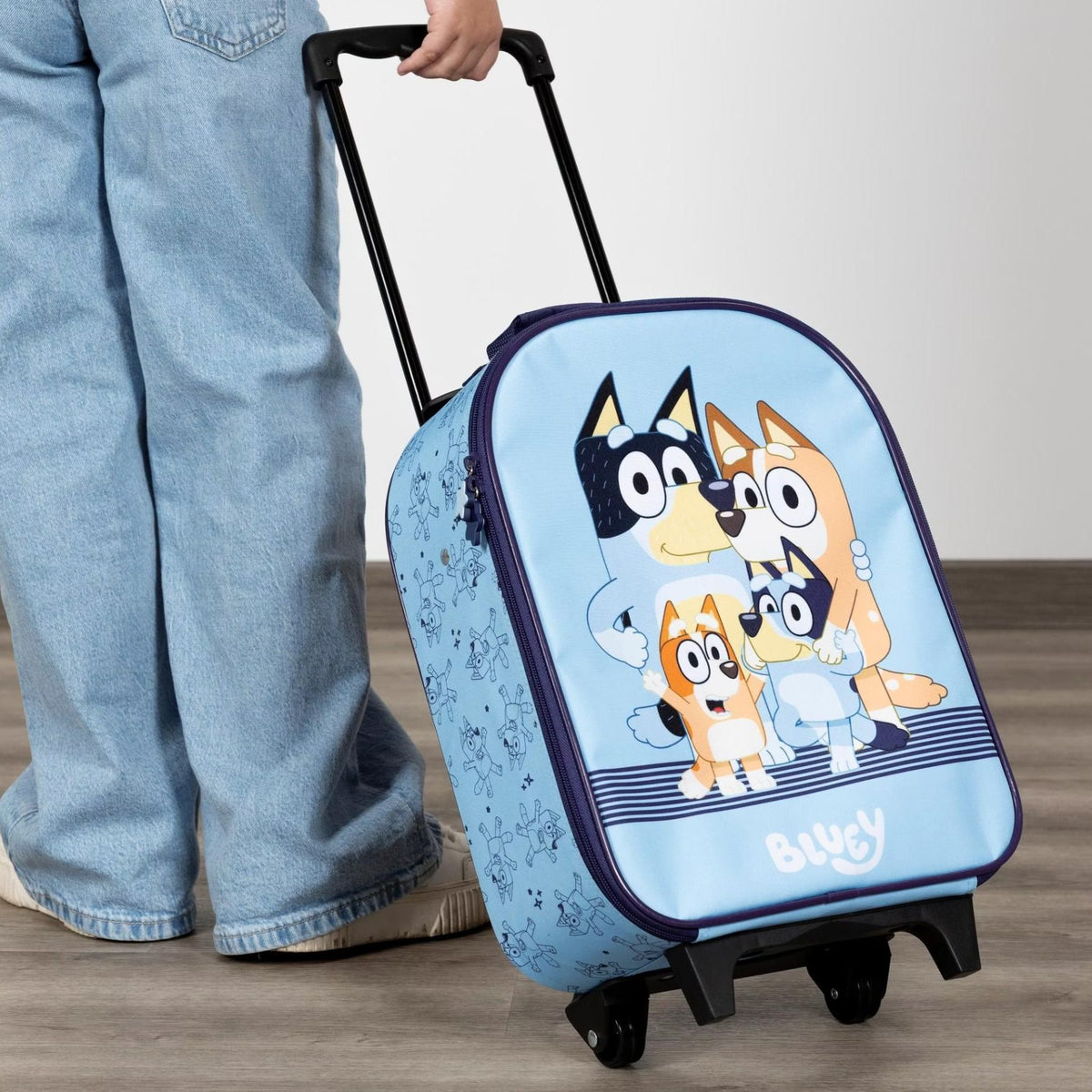 Bluey reisset; trolley en rugzak