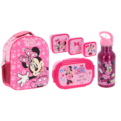 Minnie Mouse schoolset; rugzak en lunchset 5-delig