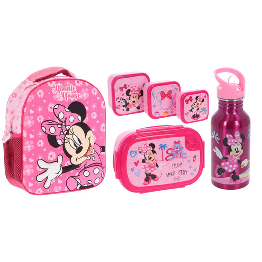 Minnie Mouse schoolset; rugzak en lunchset 5-delig